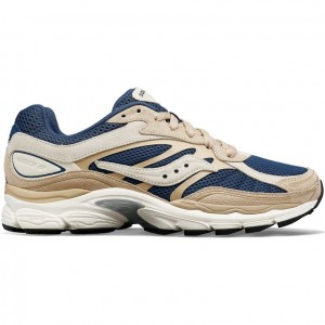 Beige / Blue Men's Saucony ProGrid Omni 9 Premium Sneakers | SG-THSCV