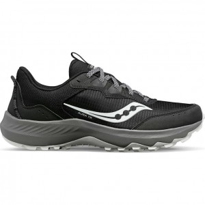 Black Men's Saucony Aura TR Trail Running Shoes | SINGAPORE-OPVRB