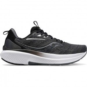 Black Men's Saucony Echelon 9 Wide Running Shoes | SINGAPORE-WLAPY