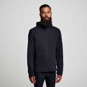 Black Men's Saucony Runshield Jacket | SINGAPORE-BMXRG