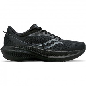 Black Men's Saucony Triumph 21 Running Shoes | SINGAPORE-GAKRE