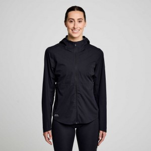 Black Women's Saucony Runshield Jacket | SINGAPORE-WROZT