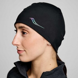 Black Women's Saucony Solstice Beanie | SINGAPORE-TGOHI