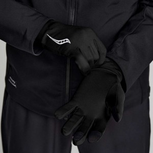 Black Women's Saucony Solstice Gloves | SG-KVNFO