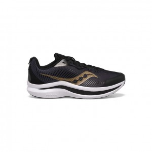 Black / Gold Big Kids' Saucony Endorphin KDZ Sneakers | SG-BLKFA