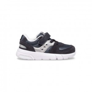 Black / Silver Little Kids' Saucony Jazz Lite 2.0 Sneakers | SG-CQIZL