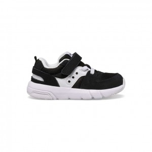 Black / White Little Kids' Saucony Jazz Lite 2.0 Sneakers | SINGAPORE-PVSHL