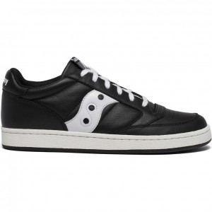 Black / White Women's Saucony Jazz Court Sneakers | SG-CGQWF