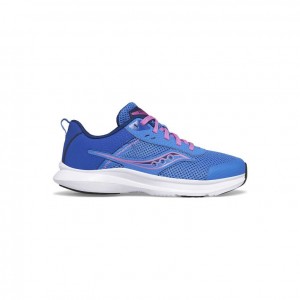 Blue Big Kids' Saucony Axon 3 Sneakers | SG-HFWMV