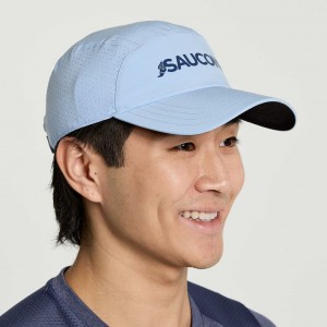 Blue Men's Saucony Outpace Hat | SINGAPORE-MTPRK