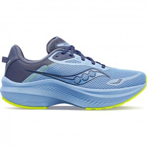 Blue Women's Saucony Axon 3 Running Shoes | SG-UOIMV