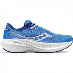 Blue Women's Saucony Triumph 21 Running Shoes | SG-DOPIW