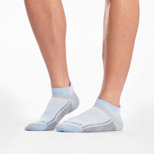 Blue / Pink / Grey Women's Saucony Inferno Liteweight 3-Pack Socks | SINGAPORE-WCULB