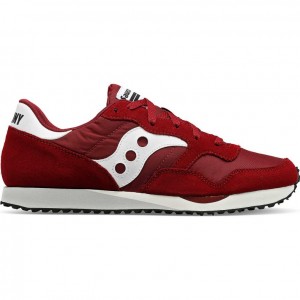 Burgundy Women's Saucony DXN Sneakers | SG-NWROY