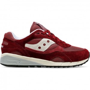 Burgundy Women's Saucony Shadow 6000 Sneakers | SINGAPORE-TFYGX