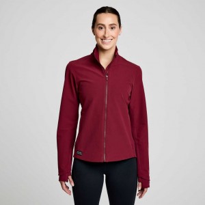 Burgundy Women's Saucony Triumph Jacket | SINGAPORE-FMGTI