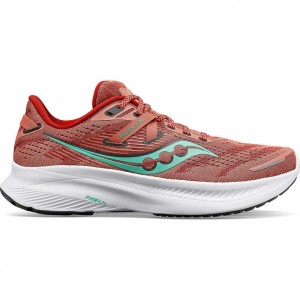 Coral Women's Saucony Guide 16 Wide Running Shoes | SINGAPORE-MYXIS