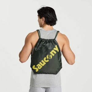 Dark Green Men's Saucony String Bag | SG-PVYXH