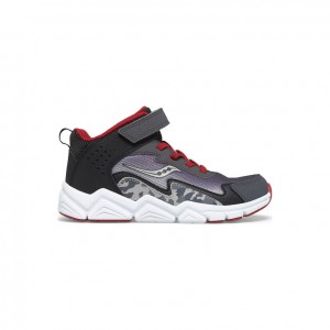 Grey Big Kids' Saucony Flash Mid A/C Sneakers | SINGAPORE-SOIEL