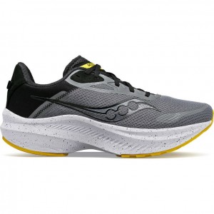 Grey Men's Saucony Axon 3 Running Shoes | SG-AHONT