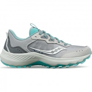 Grey Women's Saucony Aura TR Trail Running Shoes | SINGAPORE-RZWPH