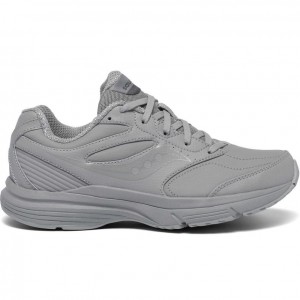 Grey Women's Saucony Integrity Walker 3 Extra Wide Running Shoes | SINGAPORE-TFALB