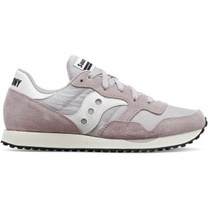 Grey / Pink Women's Saucony DXN Sneakers | SINGAPORE-FGHKQ