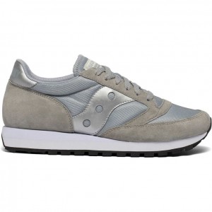 Grey / Silver Men's Saucony Jazz 81 Sneakers | SINGAPORE-CJDXL