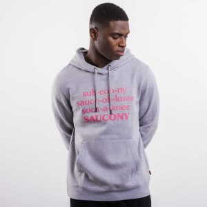 Light Grey Men's Saucony X Frank Cooke Rested Hoodie | SG-PXZHK