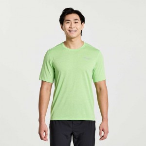 Mint Men's Saucony Stopwatch Short Sleeve T-Shirt | SG-BIZWU