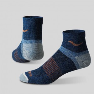 Multicolor Men's Saucony Inferno Merino Wool Blend Quarter 3-Pack Socks | SINGAPORE-MKFLR