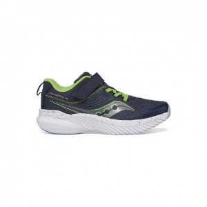 Navy Big Kids' Saucony Kinvara 14 A/C Sneakers | SINGAPORE-MRHYF