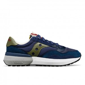 Navy Men's Saucony Jazz NXT Sneakers | SG-XVJAK