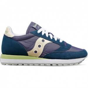 Navy Women's Saucony Jazz Original Sneakers | SG-WQUBG