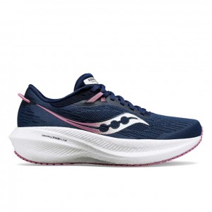 Navy Women's Saucony Triumph 21 Running Shoes | SINGAPORE-HOSGQ