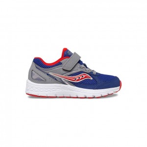 Navy / Grey Big Kids' Saucony Cohesion 14 A/C Sneakers | SINGAPORE-LHOAI