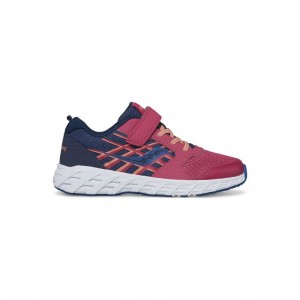 Navy / Red Big Kids' Saucony Wind 2.0 A/C Sneakers | SINGAPORE-OIGTV