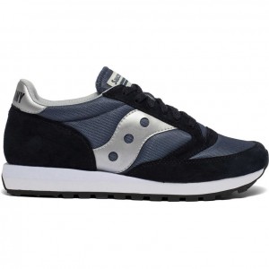 Navy / Silver Men's Saucony Jazz 81 Sneakers | SG-IGYBD