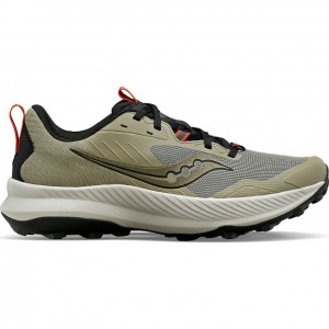 Olive Men's Saucony Blaze TR Trail Running Shoes | SINGAPORE-HSQMY