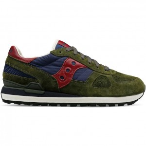 Olive Men's Saucony Shadow Original Premium Sneakers | SINGAPORE-KPNYQ