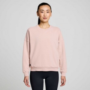 Pink Women's Saucony Recovery Crew Sweatshirt | SG-SGOAV