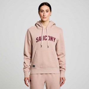 Pink Women's Saucony Recovery Hoodie | SINGAPORE-MOFYE