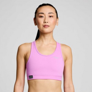 Purple Women's Saucony Fortify Bra | SINGAPORE-LAPZO