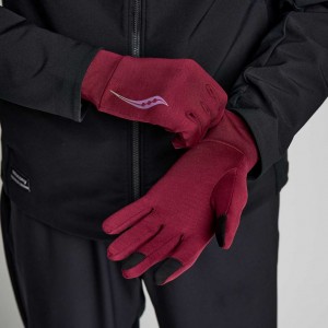 Red Men's Saucony Solstice Gloves | SG-FXMSV