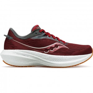 Red Men's Saucony Triumph 21 Running Shoes | SG-WETJK