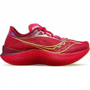 Red Women's Saucony Endorphin Pro 3 Running Shoes | SINGAPORE-OKAHM