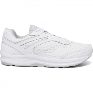 White Men's Saucony Echelon Walker 3 Wide Running Shoes | SINGAPORE-FJTMY