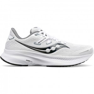 White Men's Saucony Guide 16 Running Shoes | SG-WAGIK