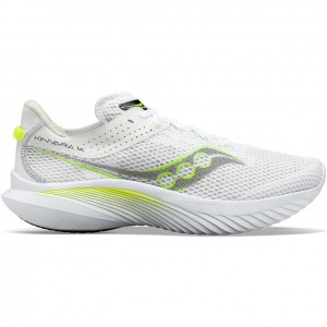 White Men's Saucony Kinvara 14 Running Shoes | SG-EPAUB