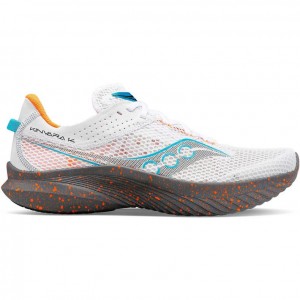 White Men's Saucony Kinvara 14 Running Shoes | SINGAPORE-XIZSK